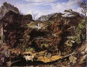 Joseph Anton Koch Swiss Landscape oil painting picture wholesale